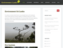 Tablet Screenshot of environmentlanka.com
